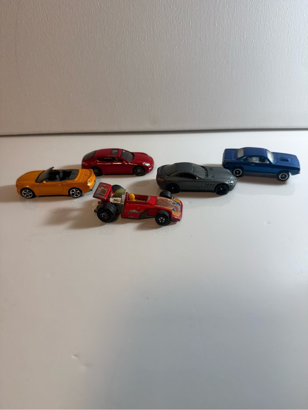Lot OF 5  Matchbox Cars 4 Current One Vintage Mercedes McLaren Formula 6000 Cuda